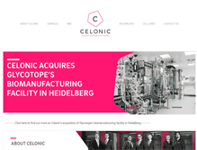 Tablet Screenshot of celonic.com